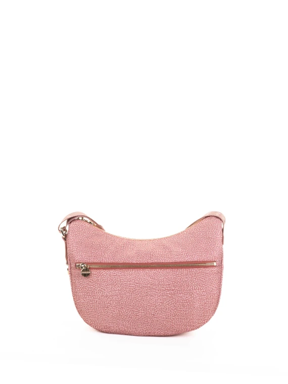 Luna S pink shoulder bag in recycled fabric Op