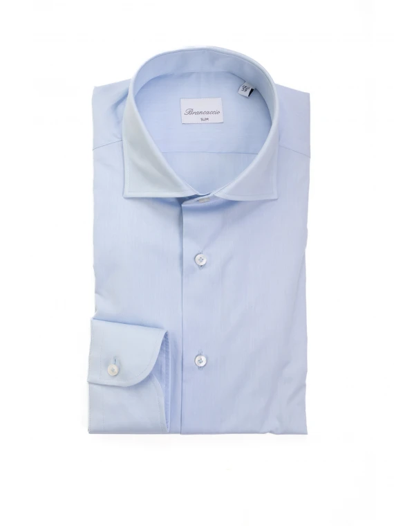 Slim fit light blue shirt