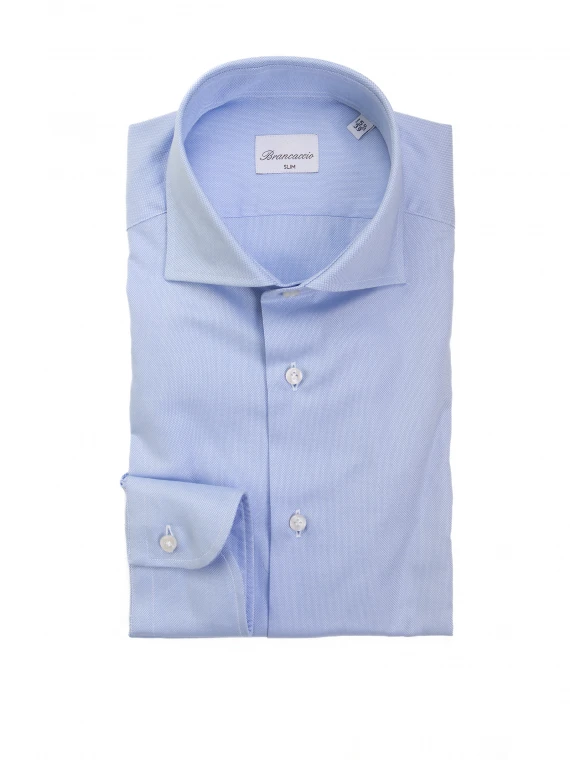 Slim fit light blue shirt