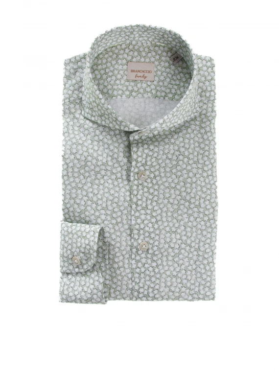 Patterned slim fit shirt