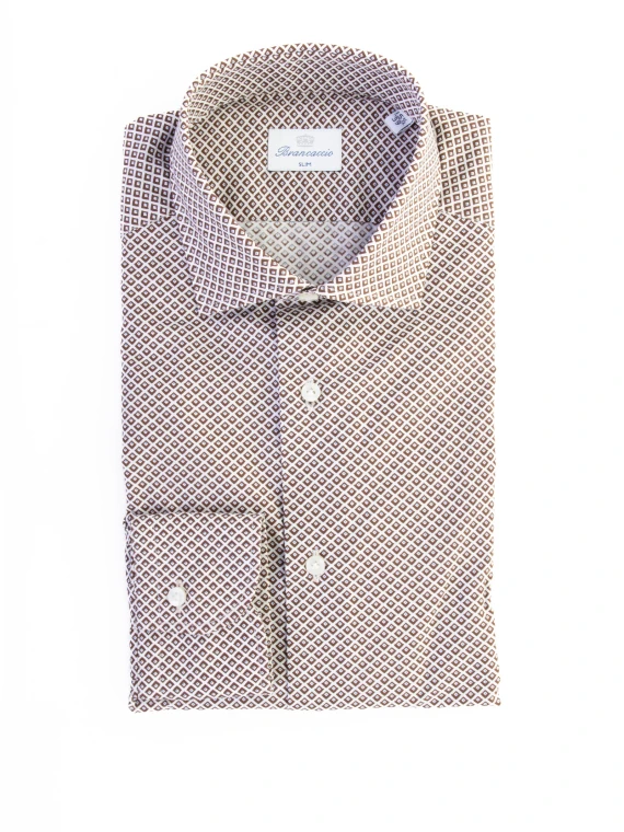 Camicia fantasia testa di moro