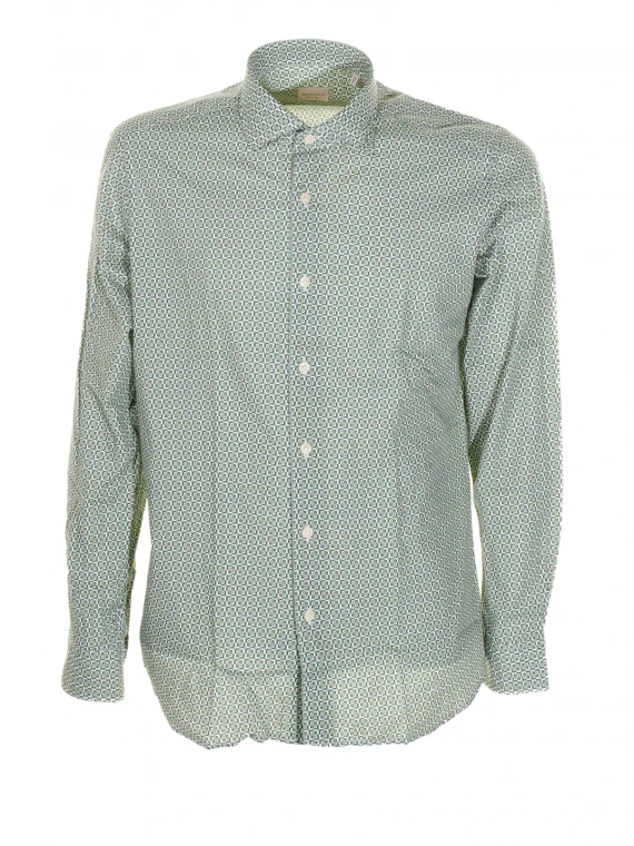 Green slim fit shirt