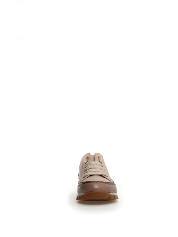 Sneaker beige in nappa