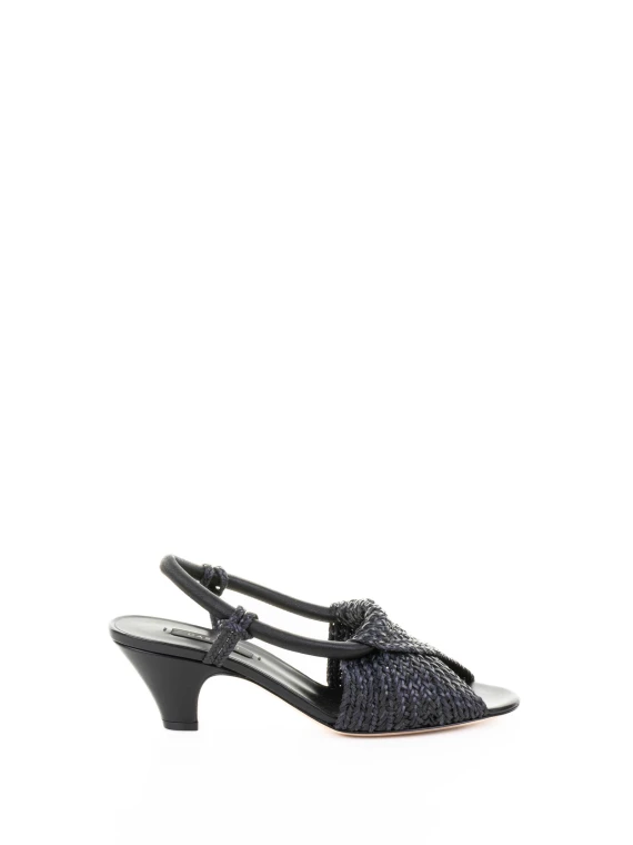 Sandalo Muny slingback in pelle