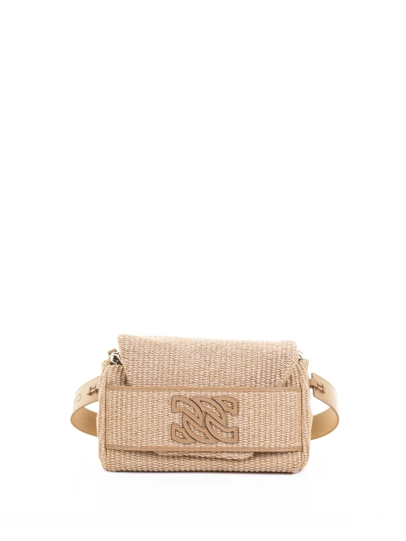 Riviera Woven Fabric Shoulder Bag