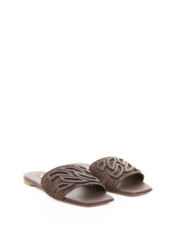 Brown Leather Slipper