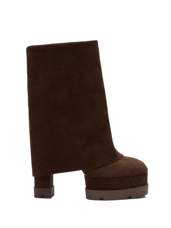 Stivale cacao in suede