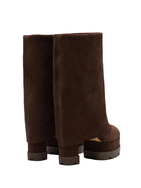 Stivale cacao in suede