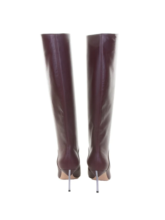 Stivale Blade al ginocchio amarena in pelle