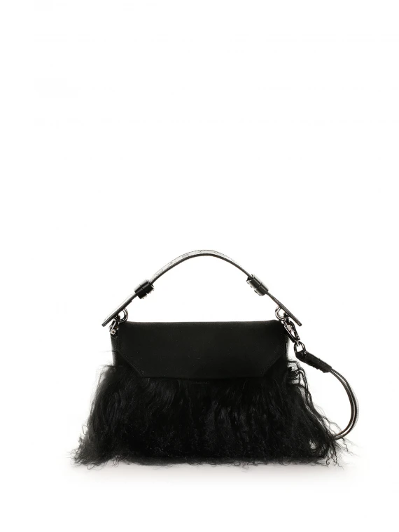 Ari Mongolia black bag with shoulder strap