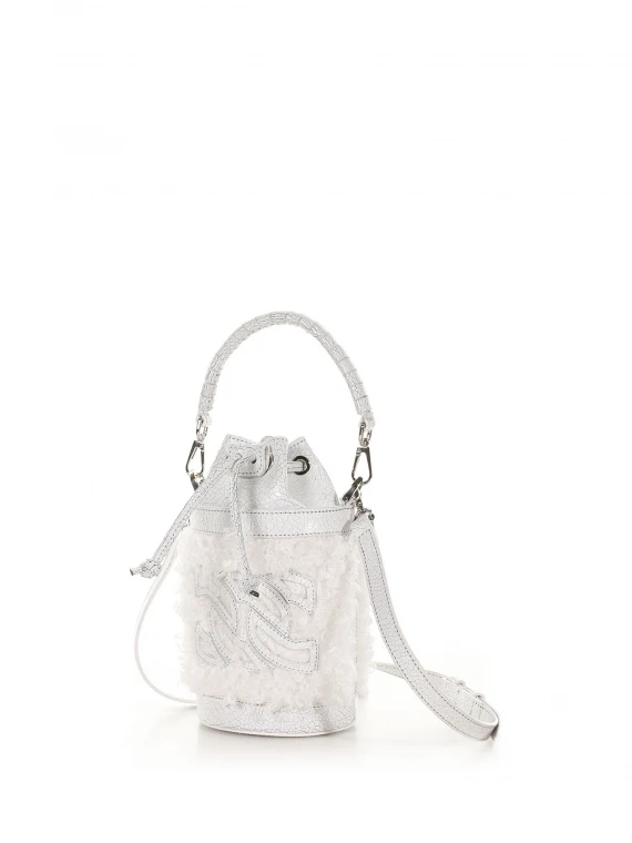 Giulia Yeti bucket bag with crackle effect