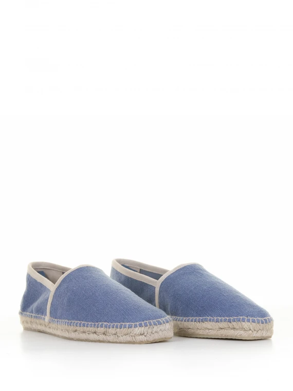 Espadrillas Paul celeste in lino