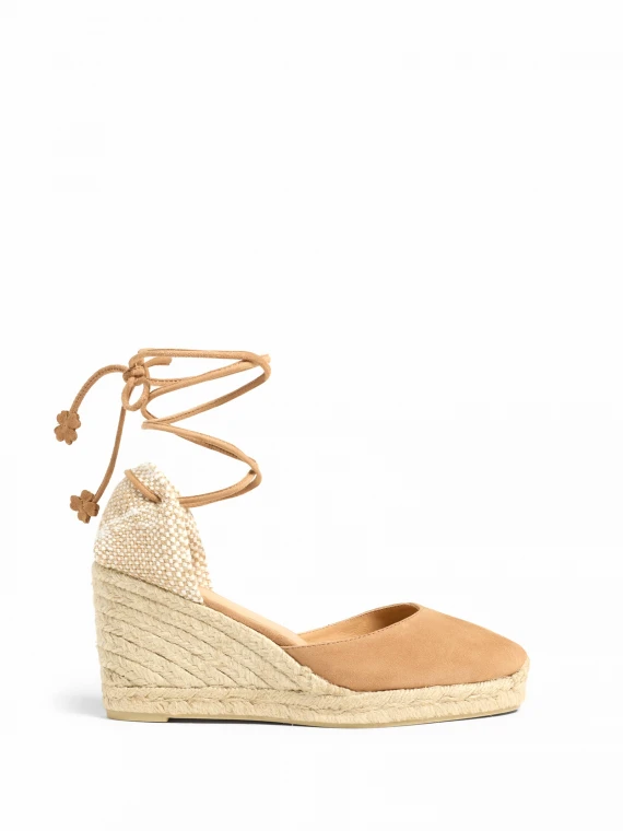 Espadrillas Carina con zeppa e lacci