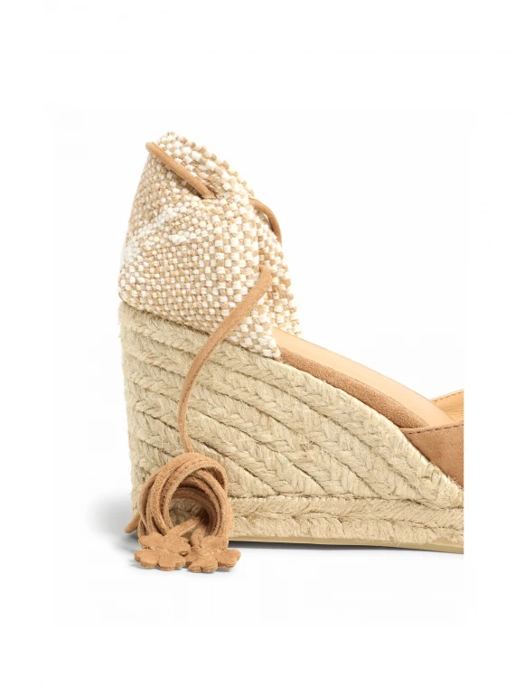 Espadrillas Carina con zeppa e lacci