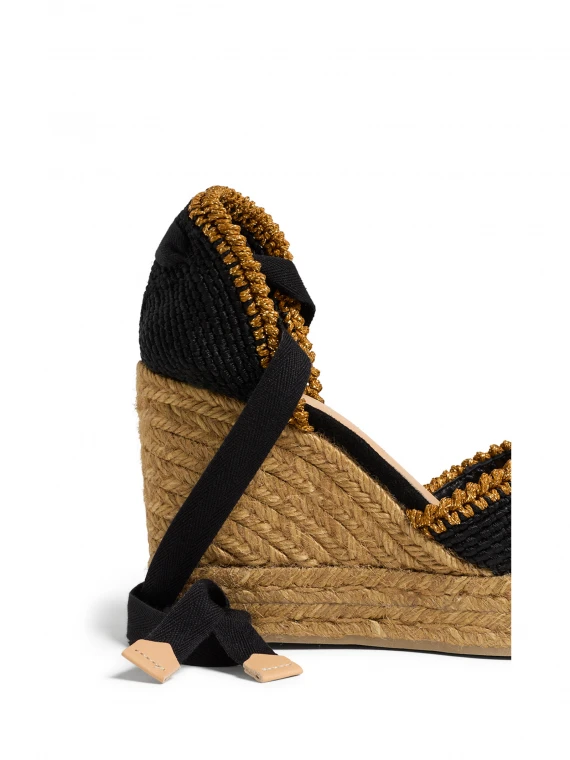 Espadrilles Coeur with wedge and laces