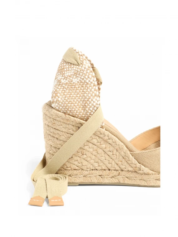 Espadrillas Carina con zeppa e lacci