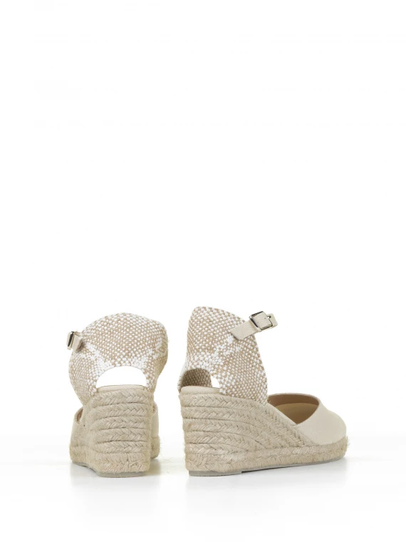 Espadrillas Carol in canvas con zeppa