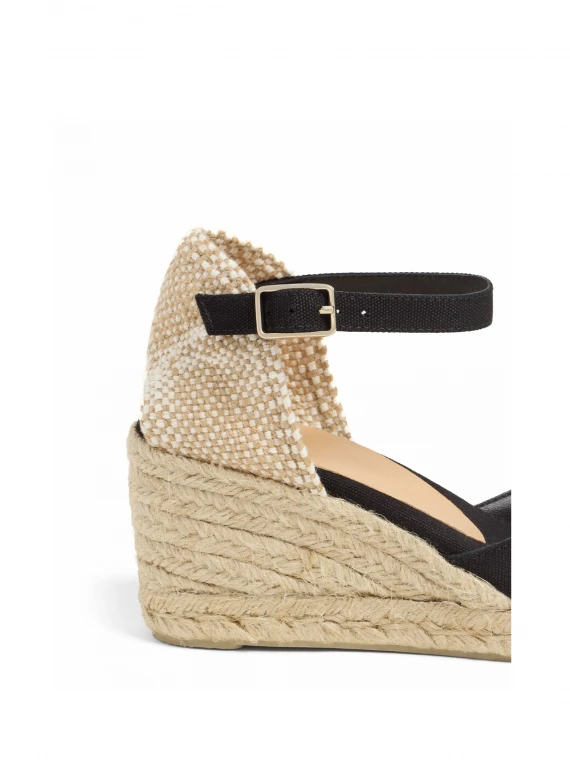 Espadrillas Carol in canvas con zeppa