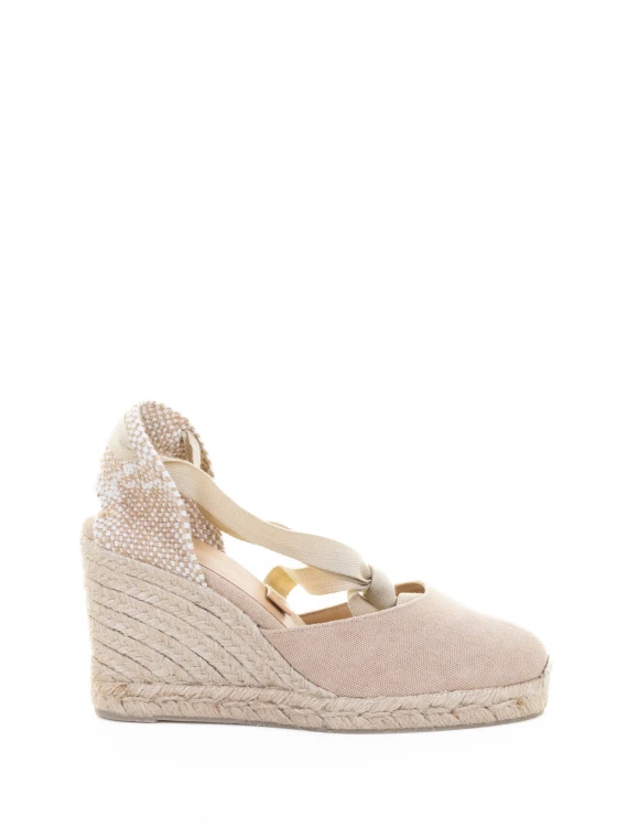 Carina Espadrille Wedge with Ankle Laces