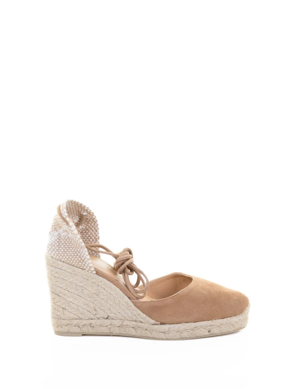 Espadrille Carina in suede with matching laces