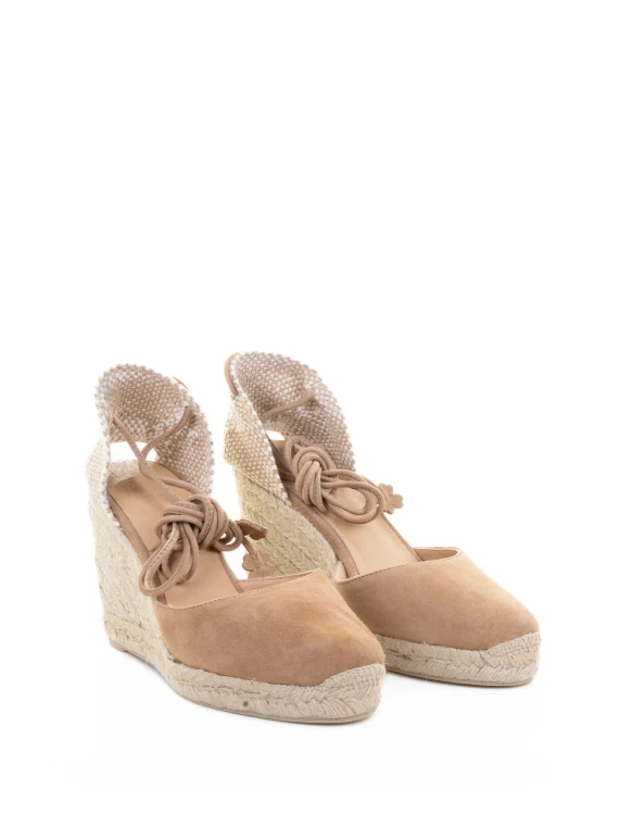 Espadrille Carina in suede with matching laces
