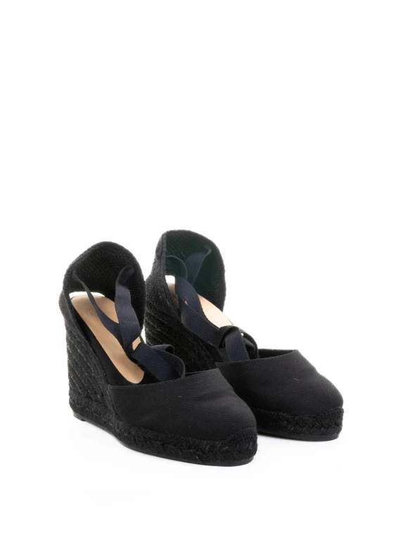 Carina Organic Cotton Espadrilles with Ribbon Closure