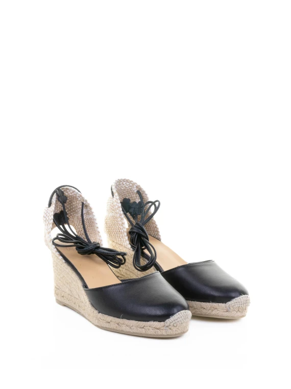 Carina Espadrilles in nappa with leather lace-up closure