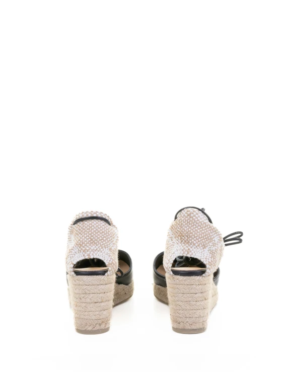 Carina Espadrilles in nappa with leather lace-up closure