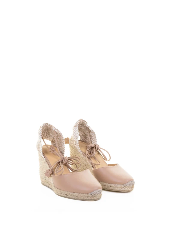 Carina Espadrilles in nappa with leather lace-up closure
