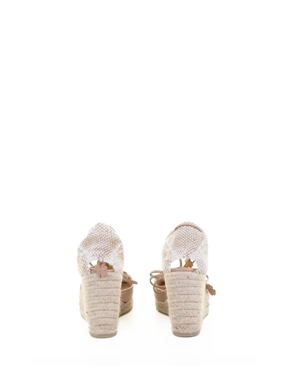 Carina Espadrilles in nappa with leather lace-up closure