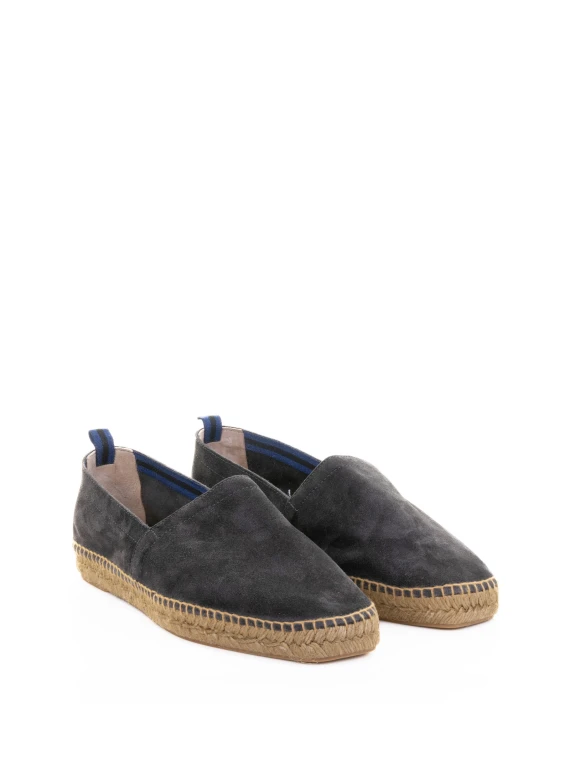 Espadrillas Pablo stile camping in suede con suola in juta