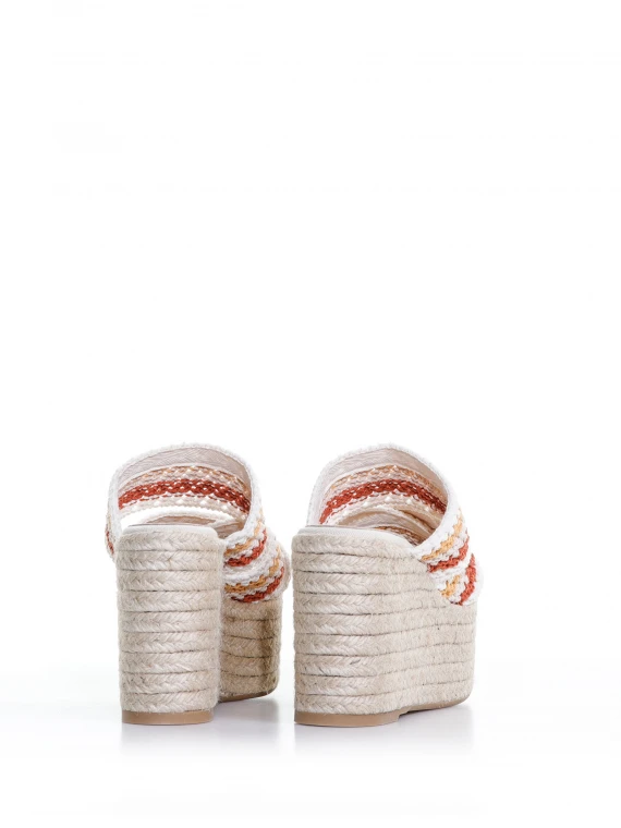 Elsa high multicolored espadrilles