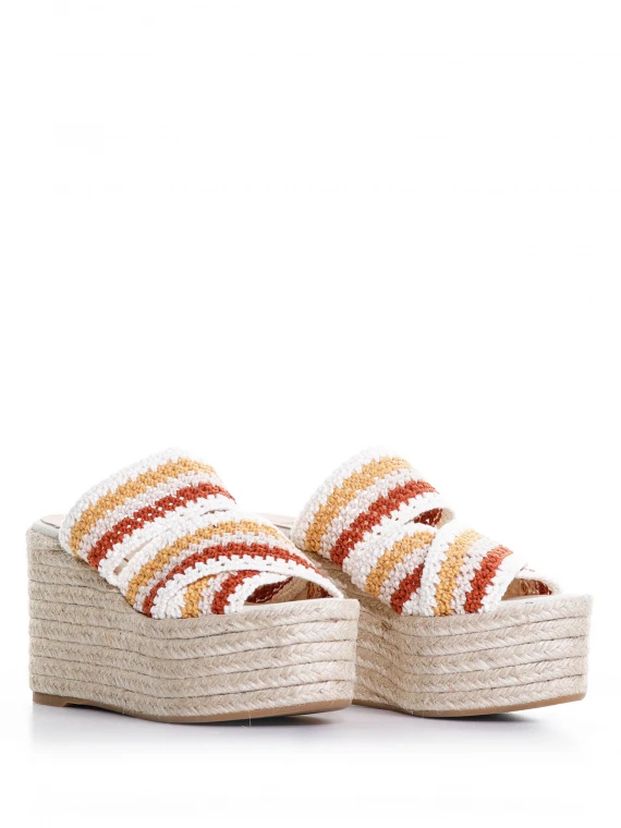 Elsa high multicolored espadrilles