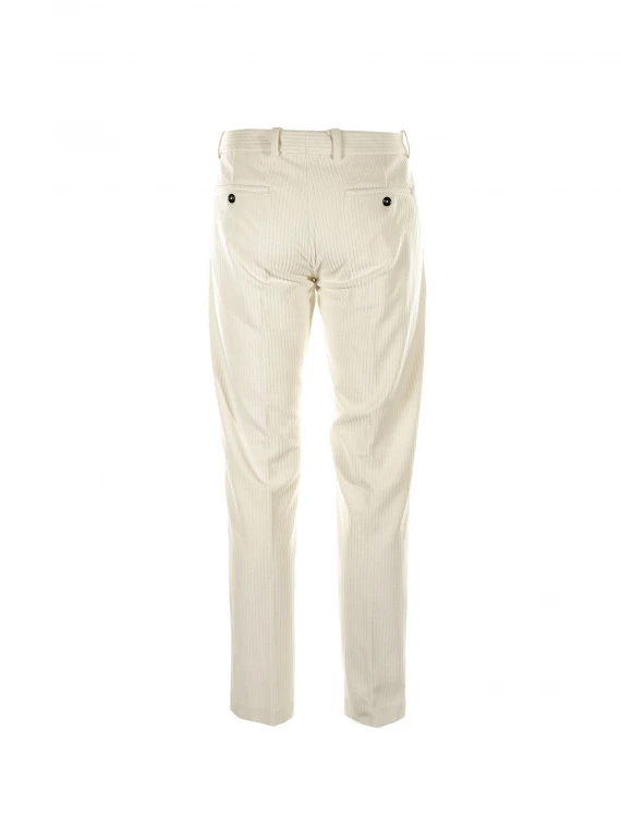 Cream trousers with drawstring