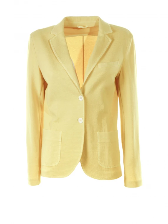 Giacca blazer monopetto limone