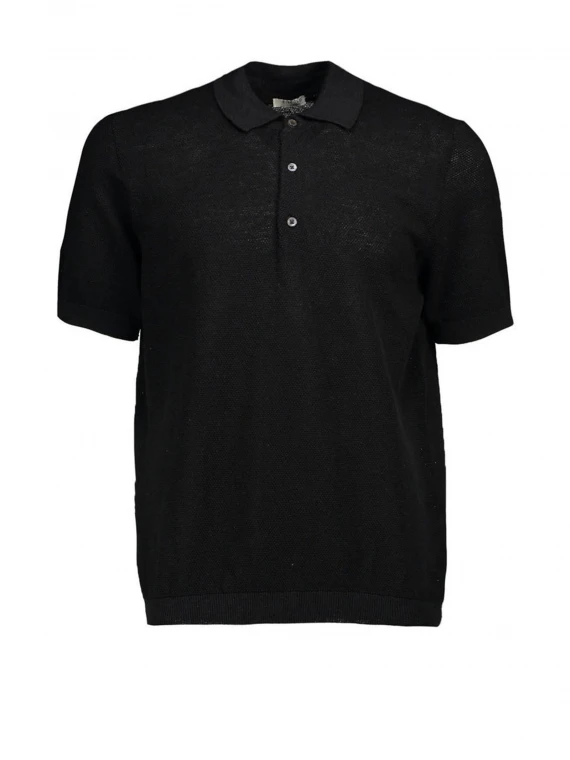 Polo in lino e cotone