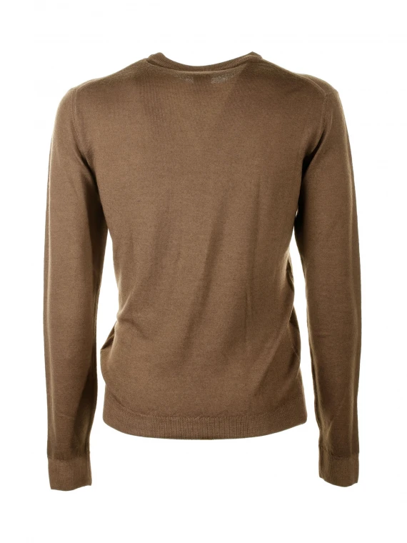 Brown crew neck sweater