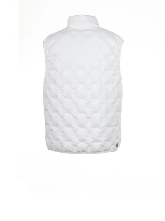 White down quilted vest