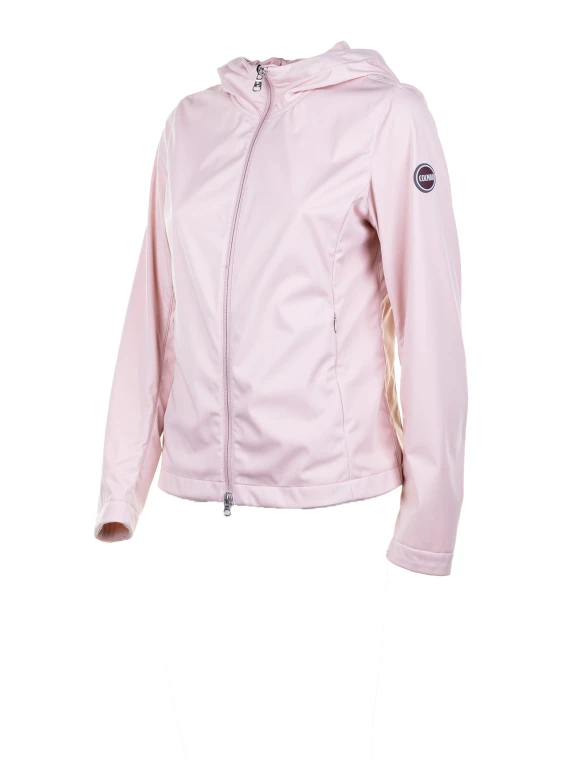 Giubbino donna rosa con zip