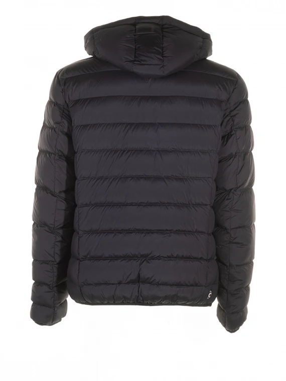 Elastic down jacket with hood