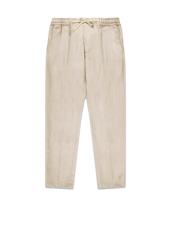 Men's Ecru Linen Trousers