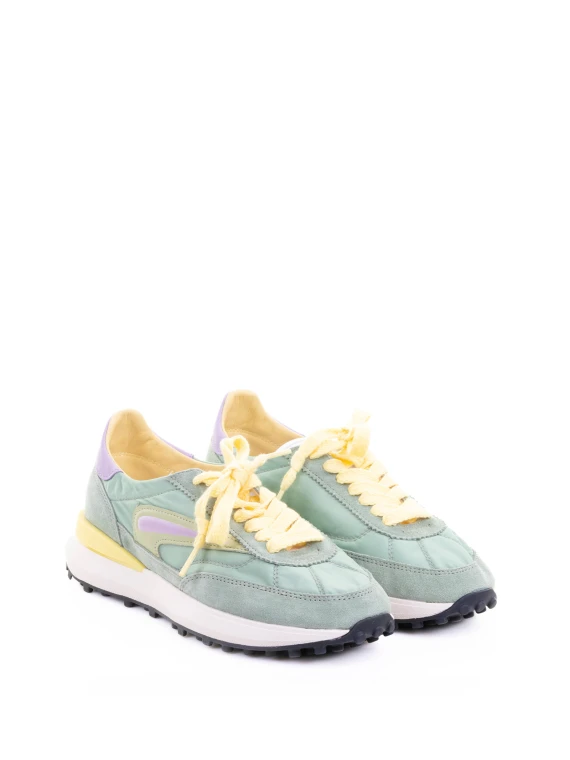 Multicolor Athleta Sneaker in Nylon and Suede