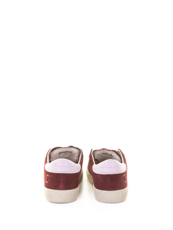 Sneaker Hill Low in suede bordeaux