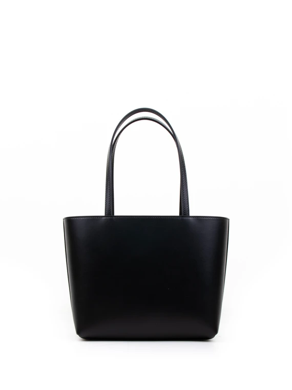 Shopping bag DG logo piccola in pelle di vitello