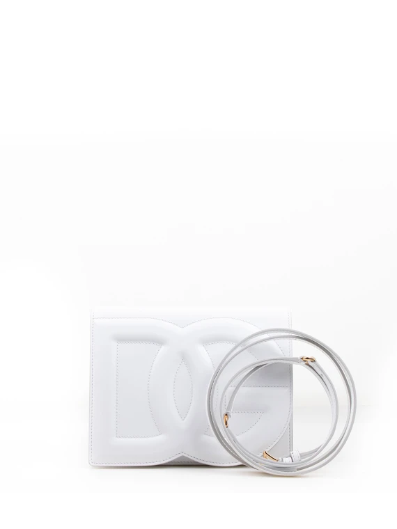 DG Logo Leather Shoulder Bag