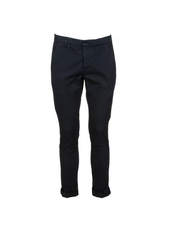 Pantalone con risvolto blu