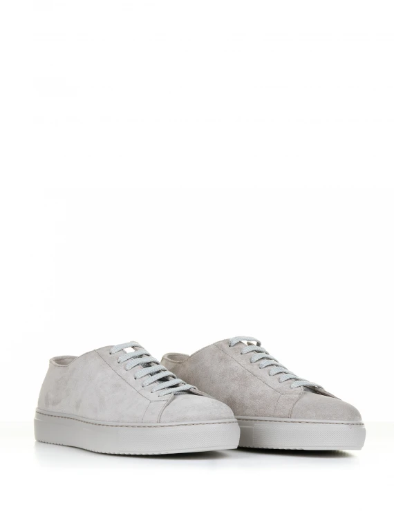 Sneaker grigia in suede