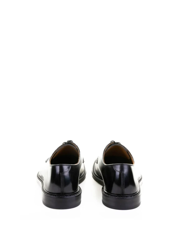 Derby black leather
