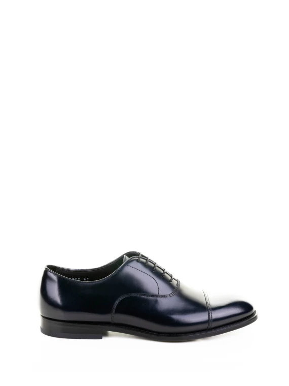 Francesina blu in pelle