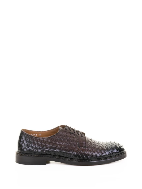 Brown Derby in woven leather